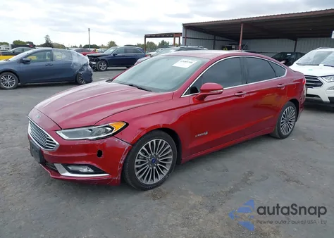2017 Ford Fusion Hybrid Titanium из США, поврежденный, VIN 3FA6P0RU0HR317547